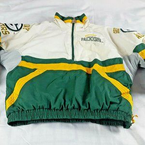 VTG 90's Football Green Bay Packers Starter Pro Line Pullover Jacket Men's Large